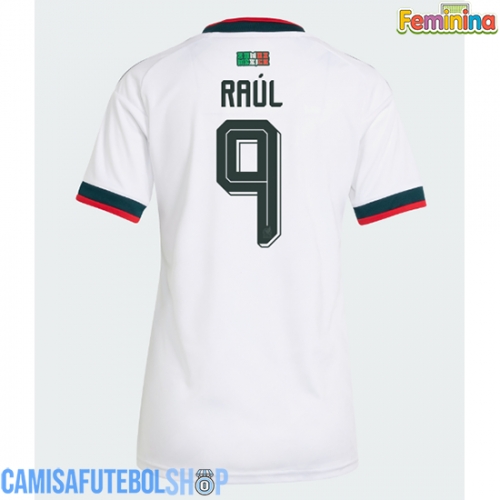 Camisa de time de futebol México Raul Jimenez #9 Replicas 2º Equipamento Feminina Mundo 2026 Manga Curta
